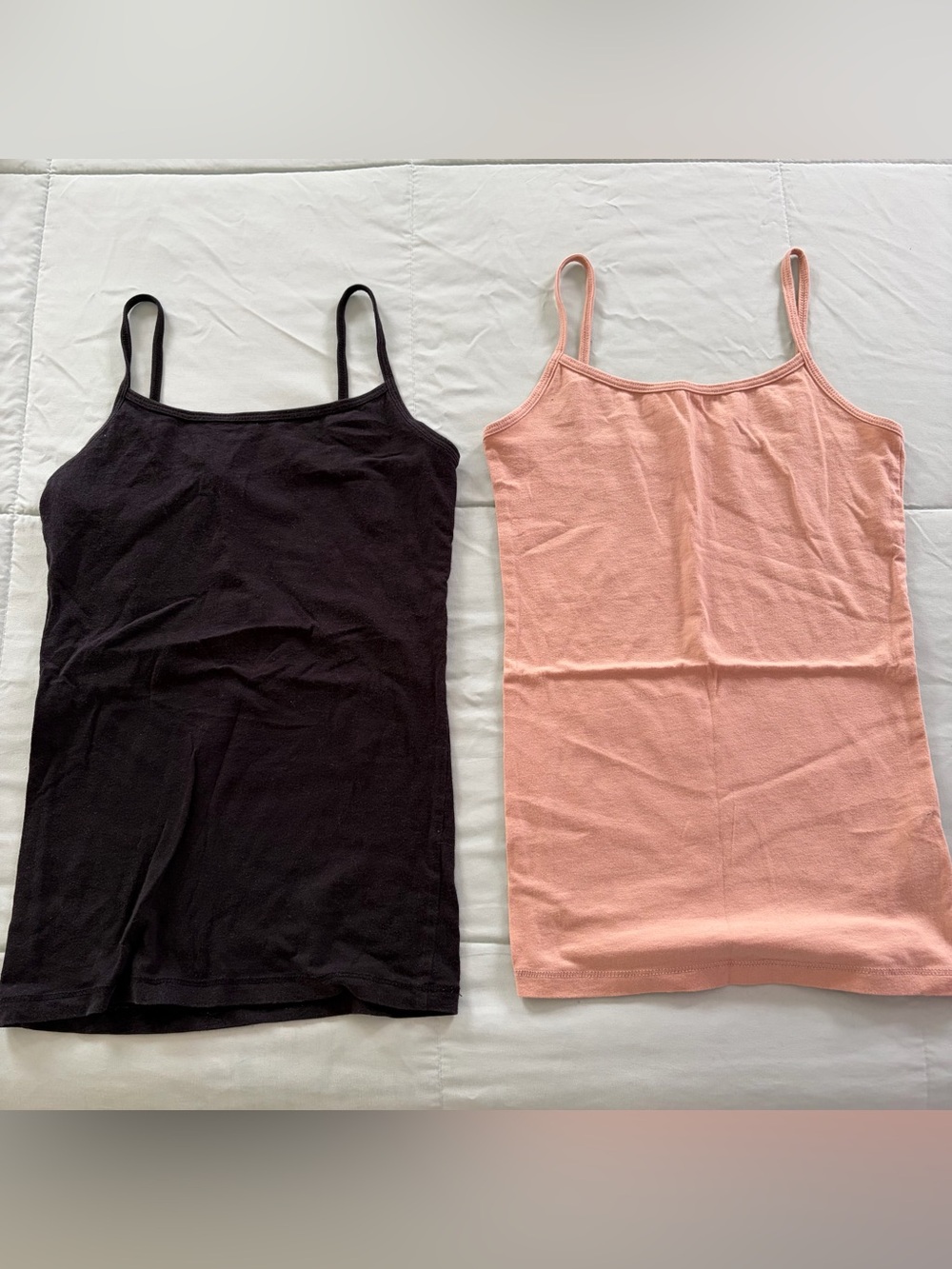 Black & tan camis